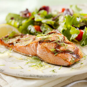 Grilled Salmon with Lemon and Dill