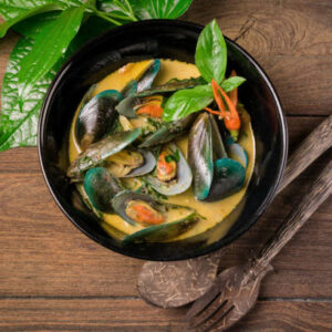 Thai Coconut Curry Mussels