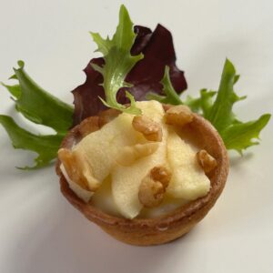 Tartelette à la poire gorgonzola