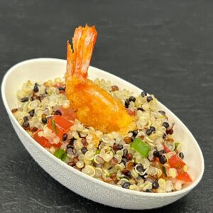 Taboulés quinoa aux crevettes